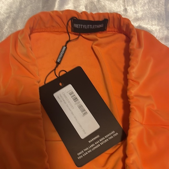 Orange long tube skirt - Picture 2 of 2